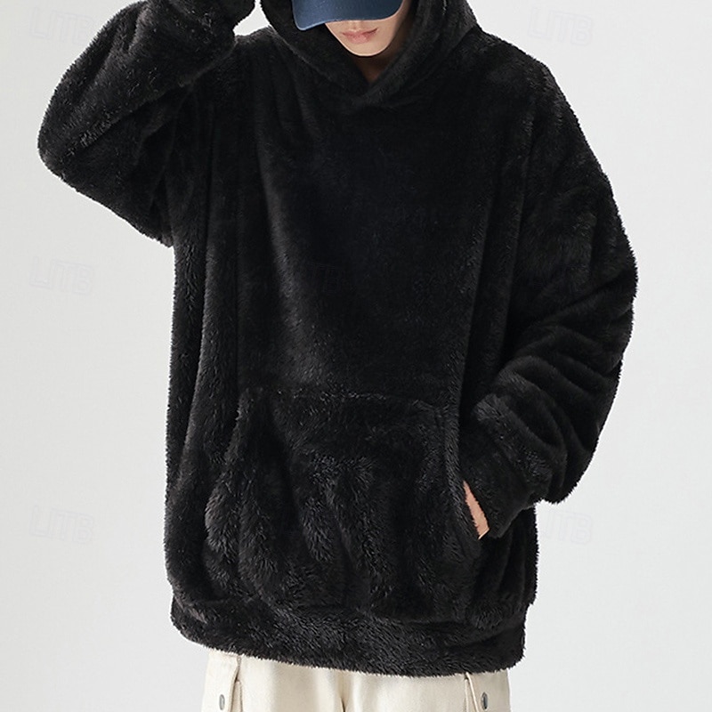 Per uomo Felpa in pile Felpa con cappuccio in pile Felpa termica Manica Lunga Con Cappuccio Top Esterno Calore Termico Inverno Poliestere Grigio scuro Nero Bianco Tennis Allenamento Corsa del 2025 a $38.99 –P2
