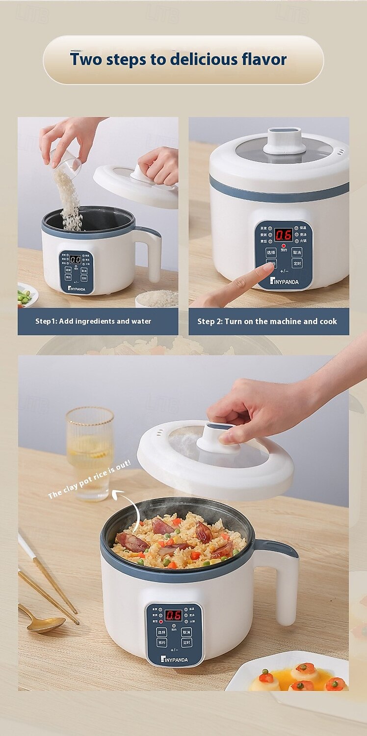 2025年 1.7L電気炊飯器シングル二層220Vマルチクッカーノンスティックスマートメカニカルマルチクッカー蒸しご飯ポット家庭用  コレクション – $38.99 –P9