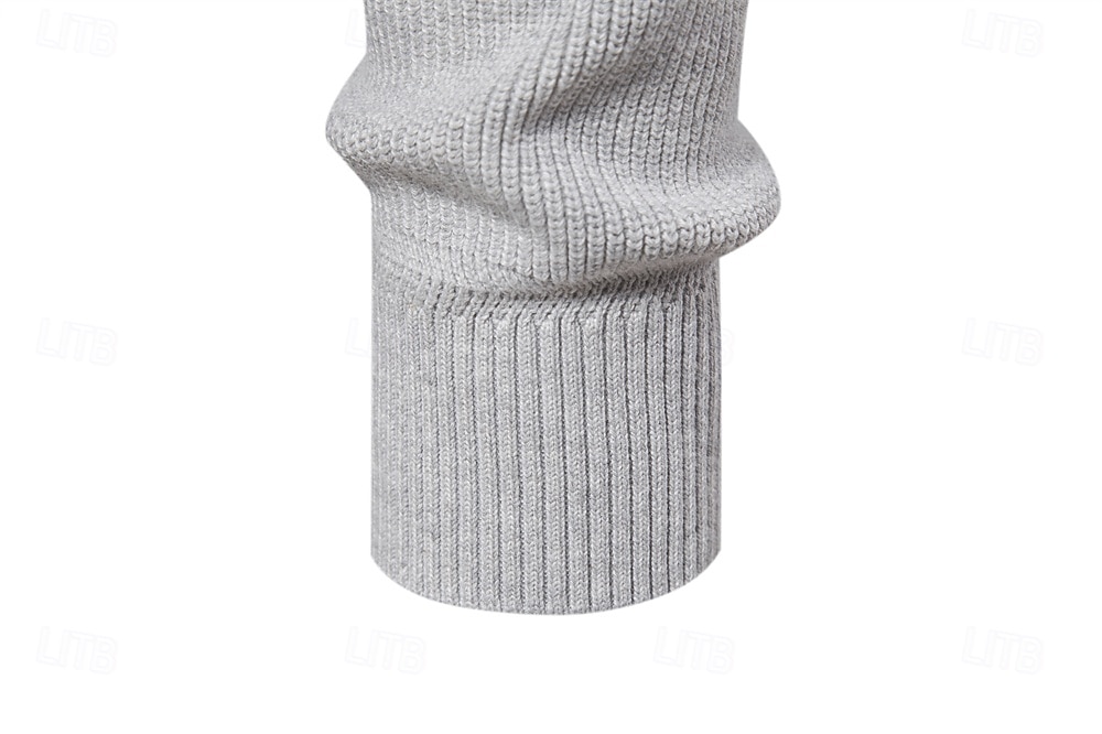 Miesten Pusero Neuloa Tavalliset topit Puolet vetoketjusta Tavallinen Pystykaulus Tyylikäs Aja sivuun Koulu Loma Vaatetus Kevät Syksy Musta Tumma laivastonsininen S M L 2025 - $50.99 –P9