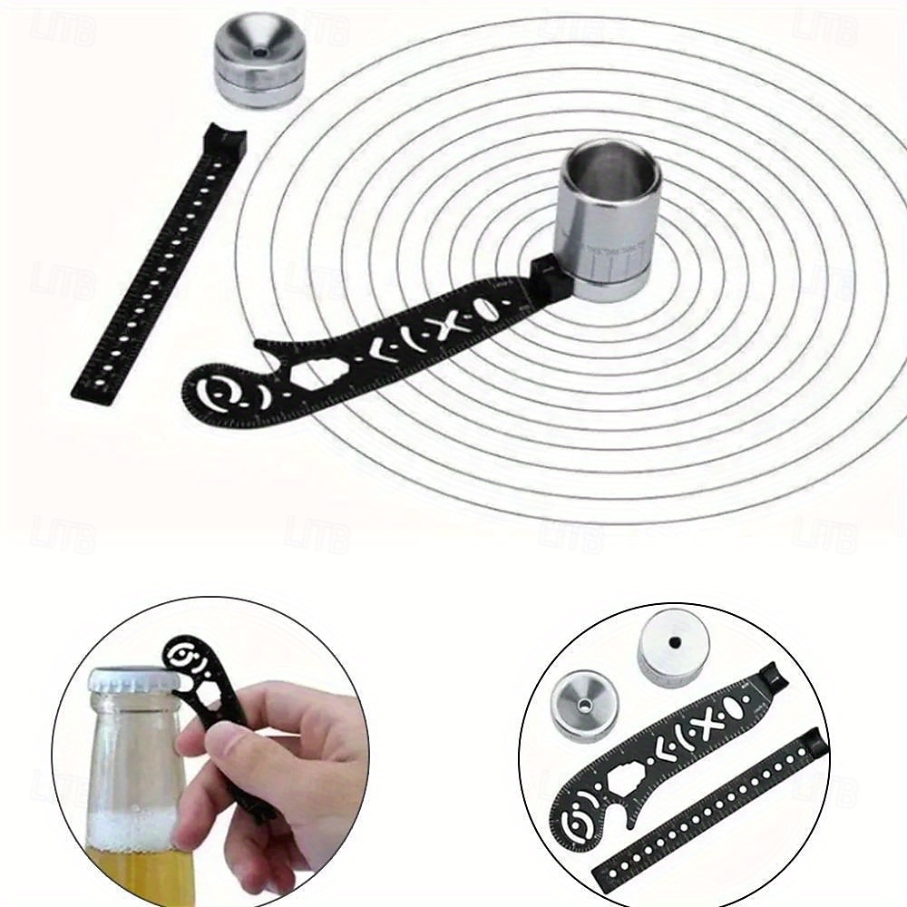 set di compassi da disegno magnetici neri multifunzionali da 4 pezzi - ingegneria &righelli da disegno per uso ufficio del 2025 a $21.99 –P2