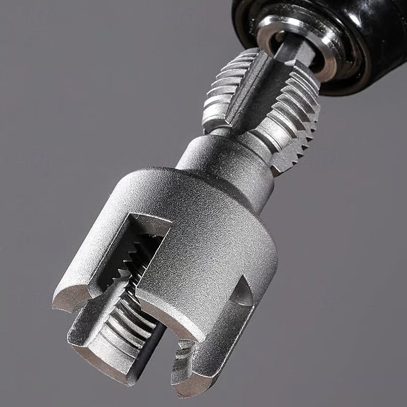 2025年 2個のパイプねじ切り工具が内蔵されています &外管ねじ切り工具 1/2''および3/4''水道管内管 &電動ドリル付き外ネジ切り機 パイプネジ切り再ネジ切りキット  コレクション – $12.99 –P13