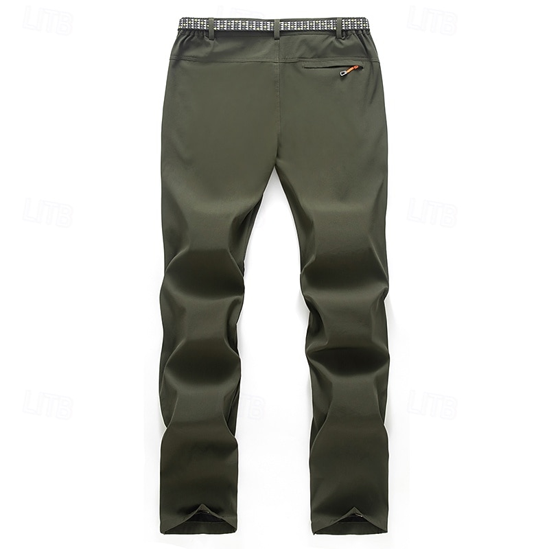 Men's Hiking Pants Trousers Patchwork Summer Spring Autumn / Fall Outdoor Tailored Fit Waterproof Windproof Zipper Pocket Comfortable Bottoms Full Length Elastic Waist Zipper Pocket Dark Grey Black 2026 - $35.99 –P8