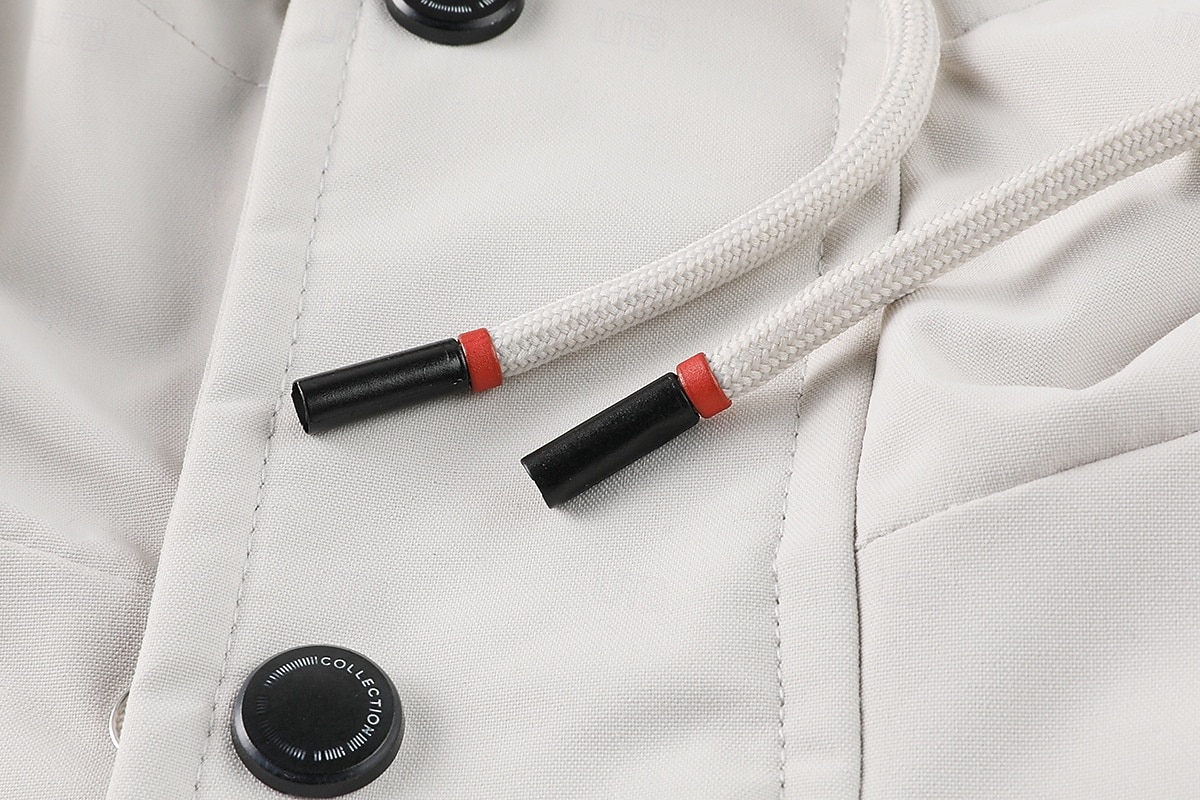 Homens Jaqueta de Inverno Casaco esportivo Jaqueta de Trilha Jaqueta corta-vento Esportes Casual Prova-de-Água Jaqueta Corta-Vento Zíper Bolsos Outono Inverno Côr Sólida Bloco de cor Ativo Com Capuz de 2026 por $59.99 –P7