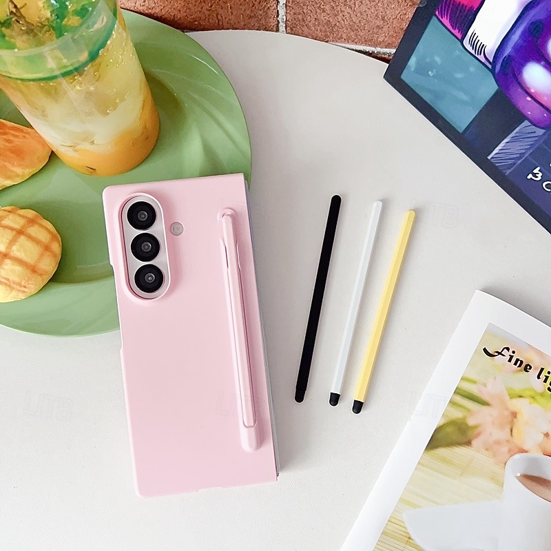 telefono Custodia Per Samsung Galaxy Piegatura a Z 7 Z Fold 6 Z Fold 5 Z Fold 4 Copertura Posteriore Resistente agli urti Retrò Silicone del 2025 a $13.99 –P2
