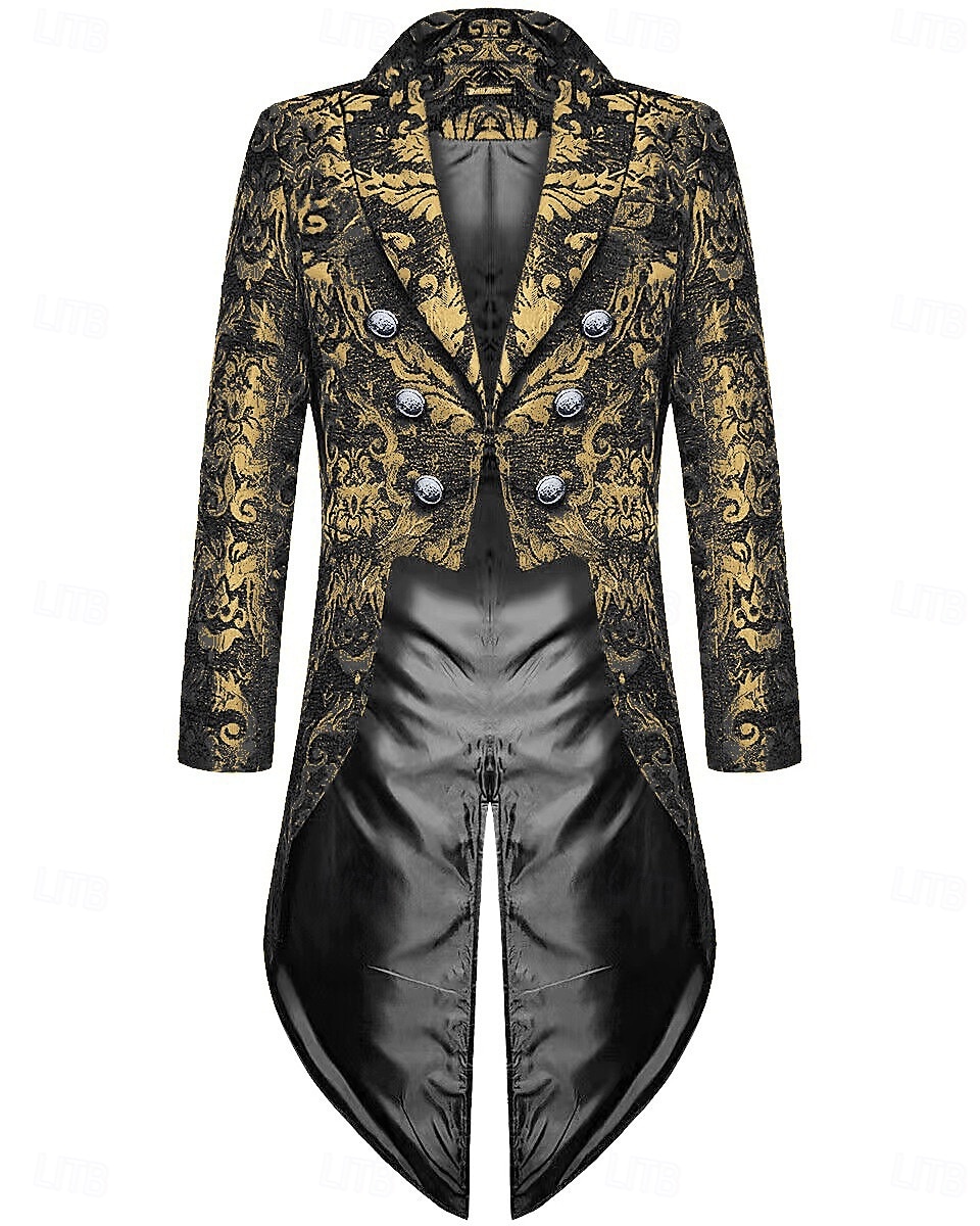 Retro / vintage Średniowieczne Renesansowa Płaszcz Kurtka Frak Książę Szlachcic Strój na bal maskowy Męskie Steampunk Halloween Bal maskowy Spektakl Impreza / Wieczór Bal maskowy Dla dorosłych Płaszcz 2025 - $61.99 –P8