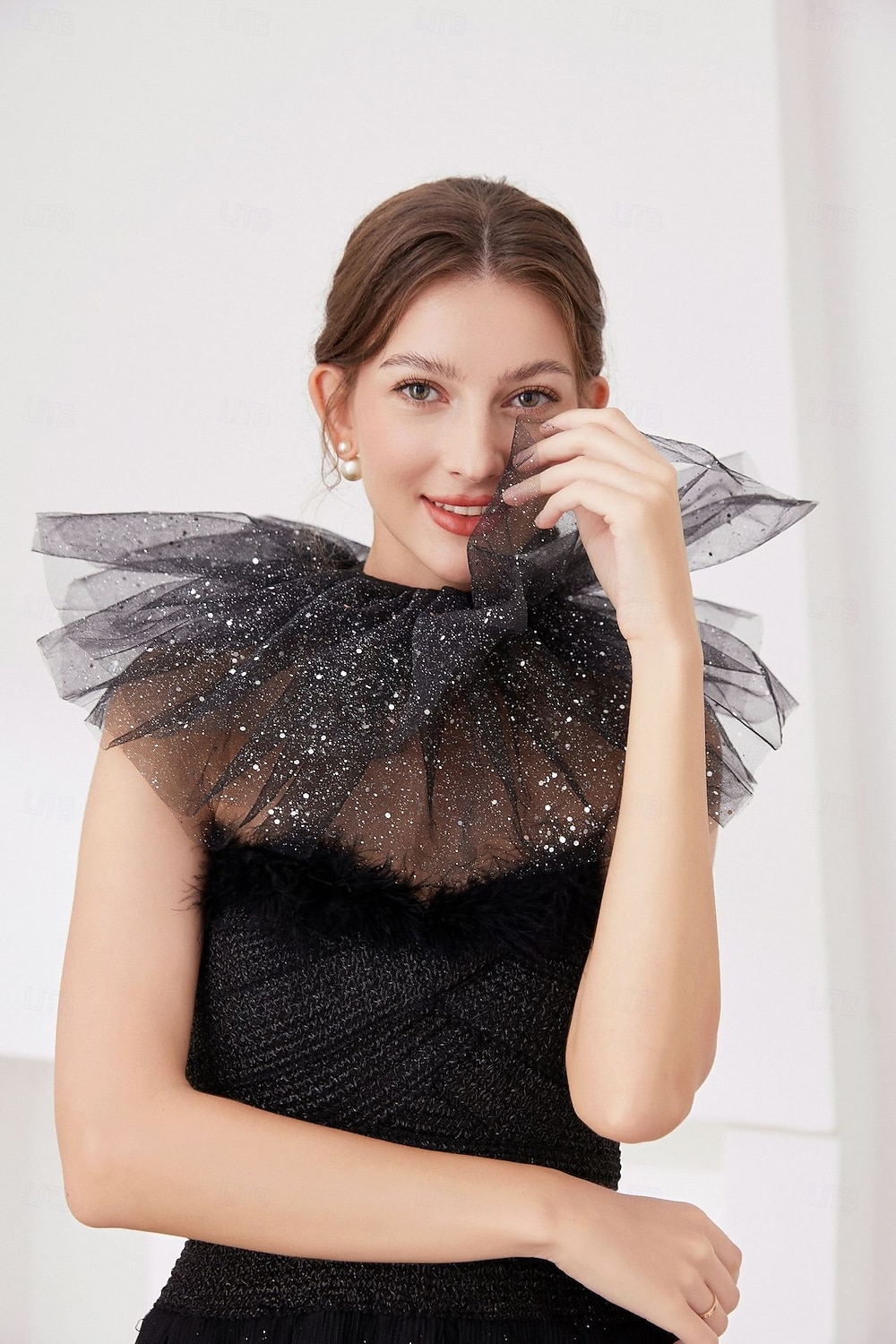 Rococo Victorienne Renaissance Col à volants en tulle Cirque Clown Déguisement Unisexe Halloween Carnaval Performance LARP Foire de la Renaissance Adultes Collier Toutes saisons de 2025 ? $14.49 –P10