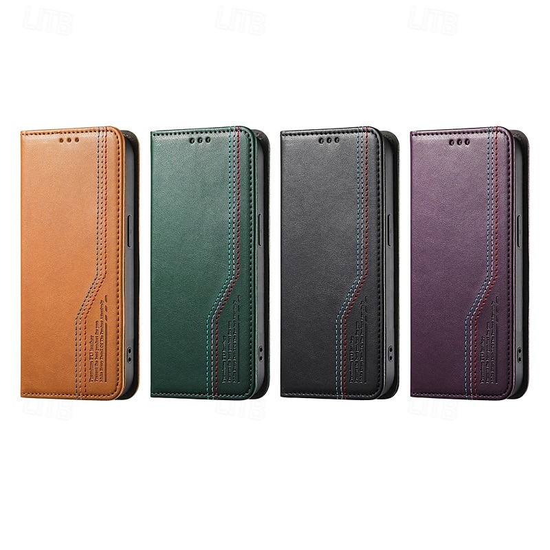 телефон Кейс для Назначение SSamsung Galaxy S25 S25 Edge S24 Ultra Plus S24 ФЭ A16 A55 5G А35 5G A25 A15 Кошелек для карт Откидная крышка Разъем для карты Защита от удара Ретро ТПУ Кожа PU 2025 - $13.99 –P9
