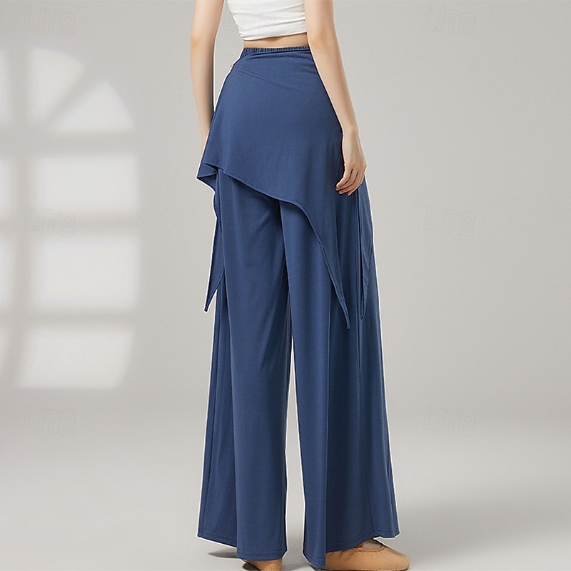 Activewear Pants Pure Color Splicing Women's Performance Training High Polyester 2026 - $39.99 –P1