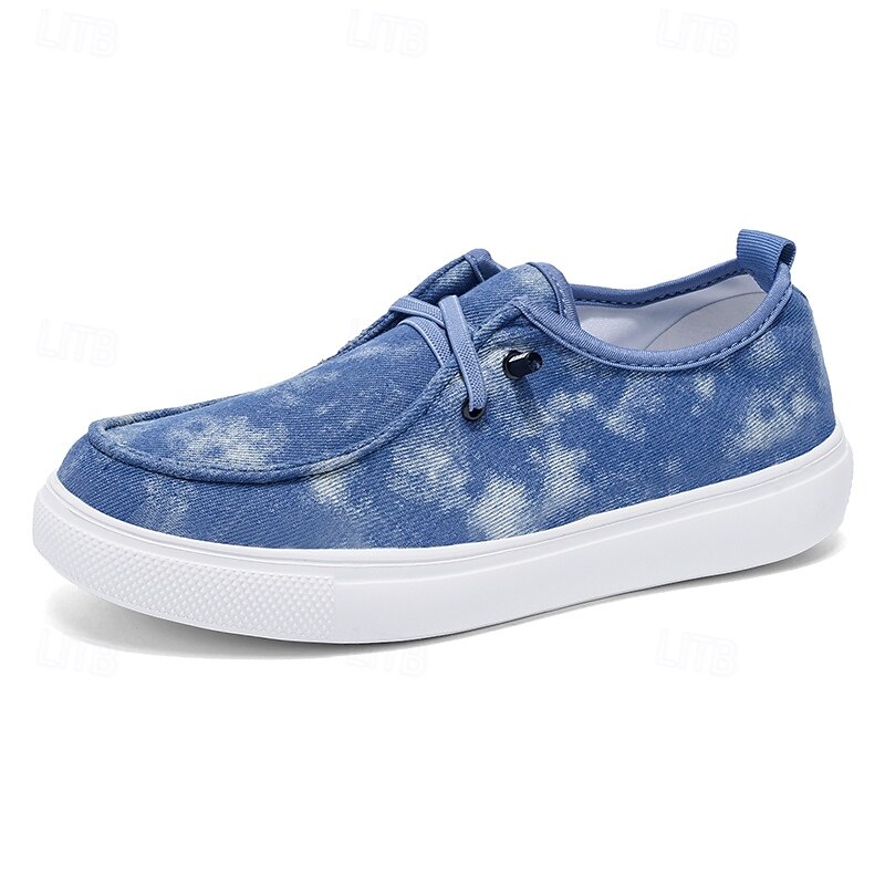 Baskets décontractées bleues pour hommes avec un design dégradé, chaussures à lacets confortables pour le streetwear, l'université et les tenues quotidiennes de 2025 ? $32.99 –P1