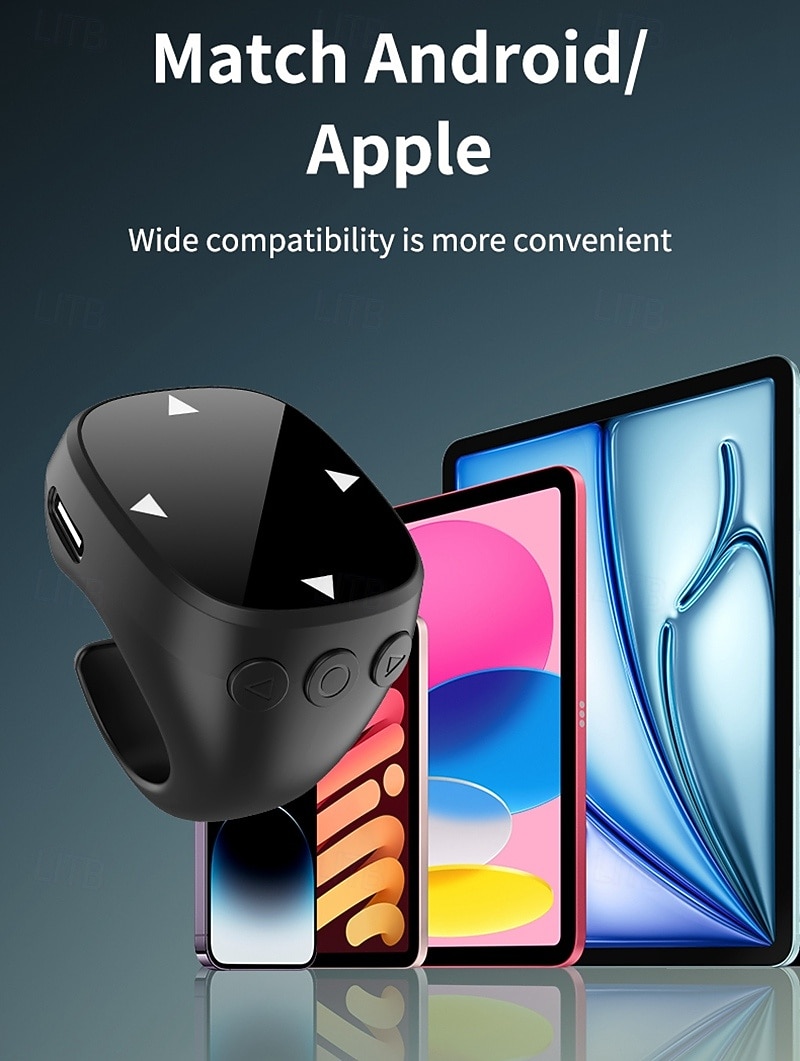 vingertop bluetooth afstandsbediening video scrollring en camera sluiter afstandsbediening 2025 - $24.99 –P5