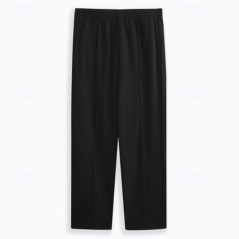 Herren Jogginghose Jogginghose Jogger Fleecehose Jogginghose mit weitem Bein Hose Tasche Elastischer Bund Einfach Komfort Weich Volle Länge Outdoor Lässig Täglich Klassicher Stil Lässig Schwarz Hell 2025 - $17.99 –P4