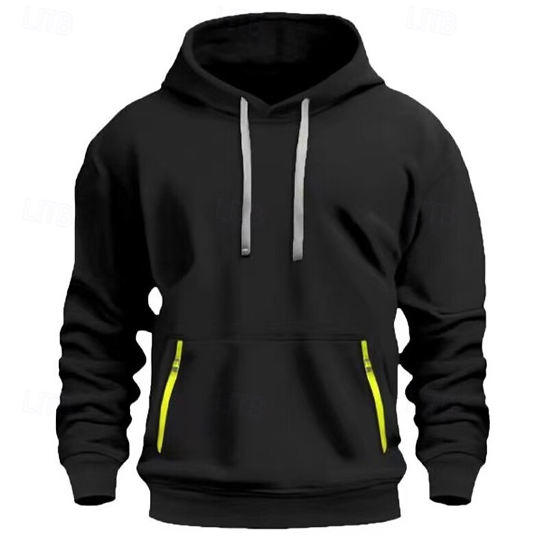 Per uomo Felpa con cappuccio Felpa con cappuccio in pile Felpa con cappuccio tattica Nero Blu marino Cammello Cachi Grigio chiaro Con Cappuccio Semplice Tasca Sport & Outdoor Casuale Quotidiano del 2025 a $17.99 –P2