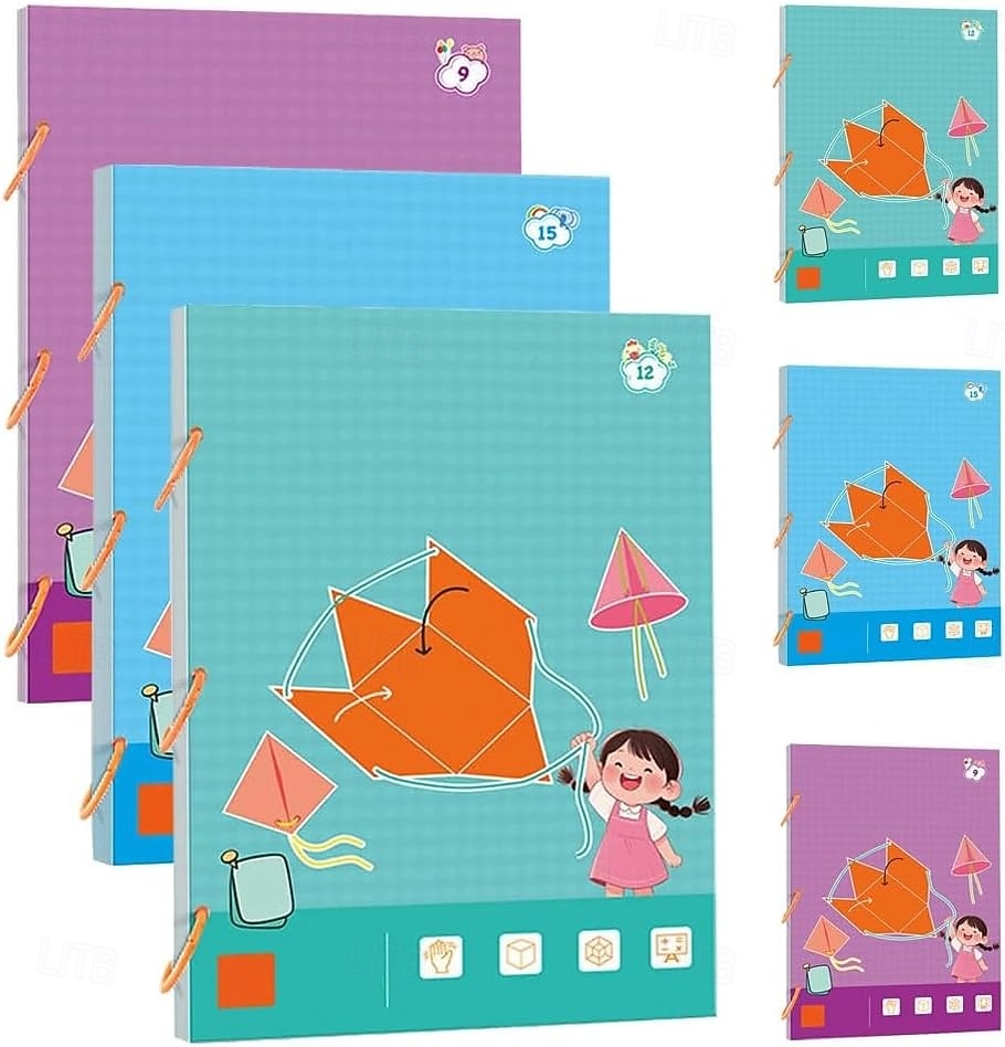 Pull String 3D Geometry Learning Book 9/12/15 Solids Geometric Models for Kids Teach Volume & Surface Area Formulas 2025 - $17.99 –P4