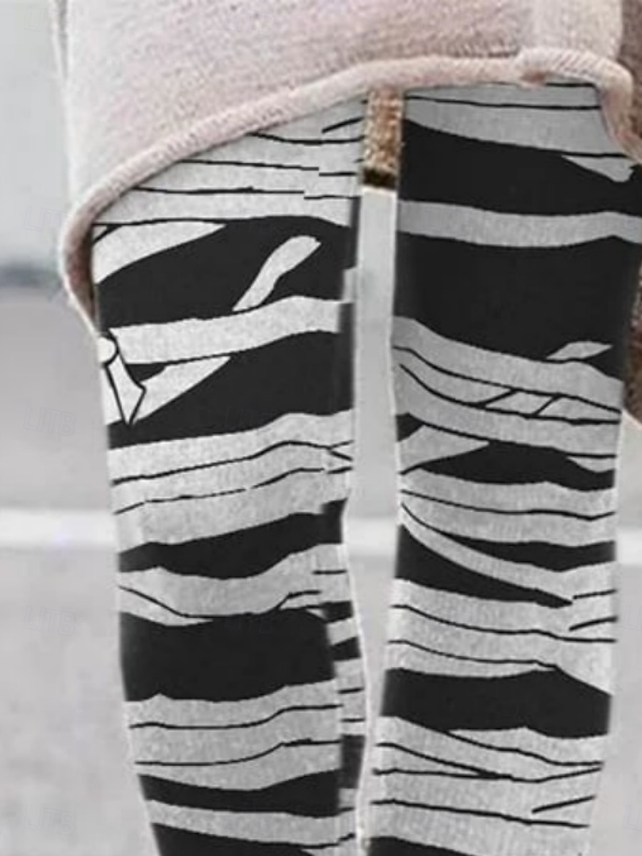 Per donna Pantaloni Leggings Leggings comodi Streetwear Casual Lunghezza intera Vita Alta A righe Elastico in vita Stampato Traspirabilità Confortevole Elasticizzato Vacanza Streetwear Abbigliamento del 2025 a $23.99 –P4