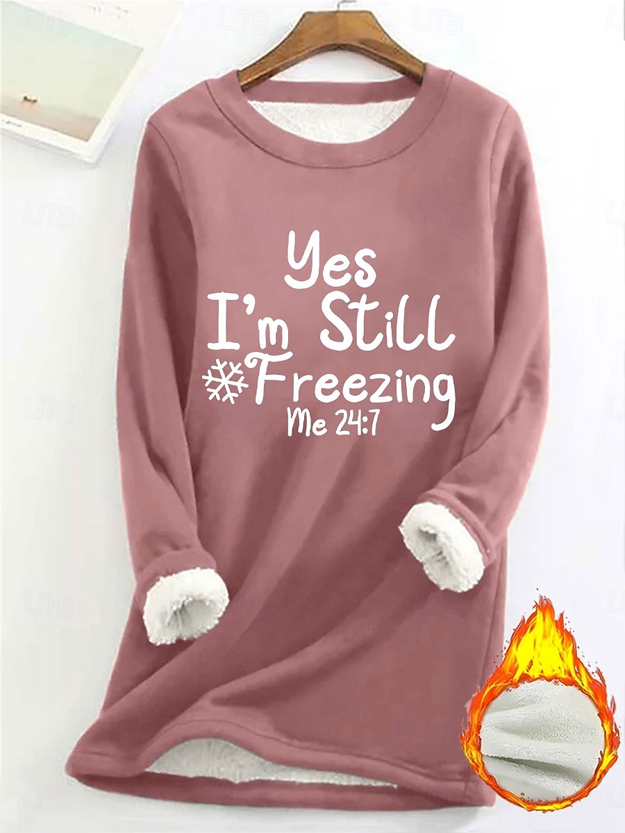 Жен. Пуловер Толстовка Графика Теплый На каждый день нечеткий Длинный рукав Круглый вырез Обычные топы Для улицы Повседневные Черный Желтый Розовый Темно-розовый Красный Весна Осень Зима 2025 - $25.99 –P1