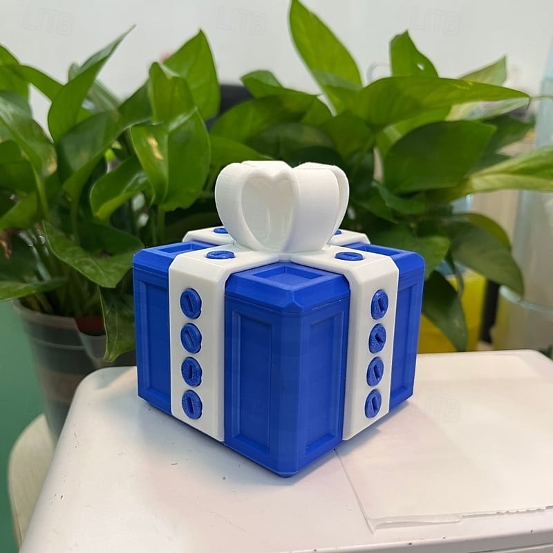 Ornamenti per scatole regalo fastidiose stampate in 3D, divertenti giocattoli, scherzi, puzzle, scatole, scherzi creativi, regali per amici, famiglie, feste, intrattenimento, novità, sorpresa per le vacanze. del 2025 a $19.99 –P10