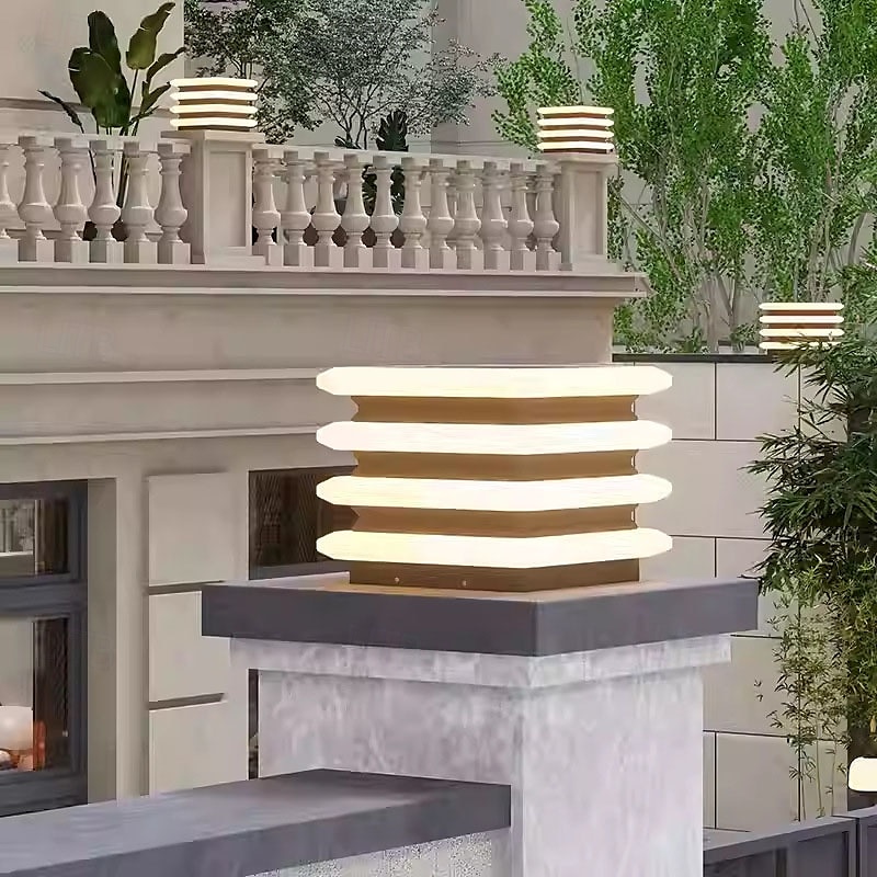Lampada da esterno a LED, lampada da terra impermeabile, per cortile, portico, patio, esterno, terrazza, garage, cortile, lanterna da terra esterna del 2025 a $302.19 –P4