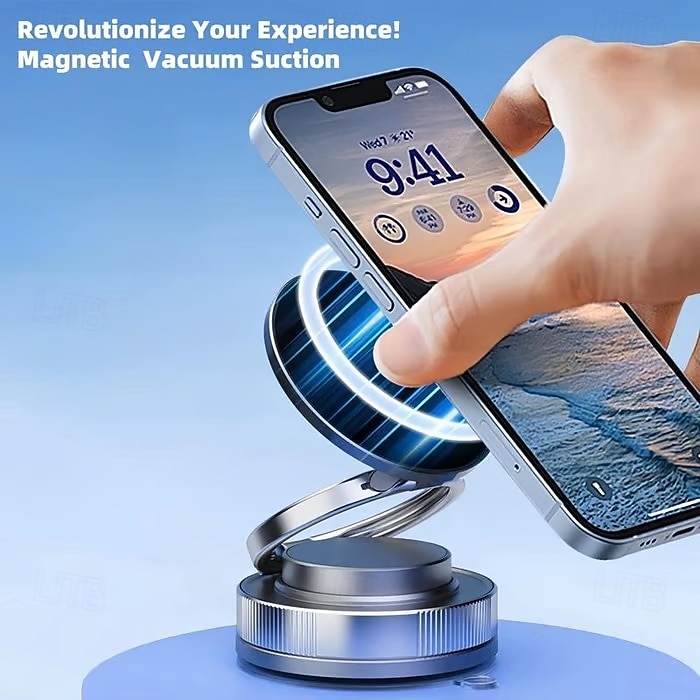Регулируемый на 360 градусов вакуумный магнитный держатель для телефона, складное крепление на присоске, без помощи рук, держатели для сотовых телефонов Magsafe для вашего автомобиля/спортзала/зеркала 2026 - $15.99 –P4