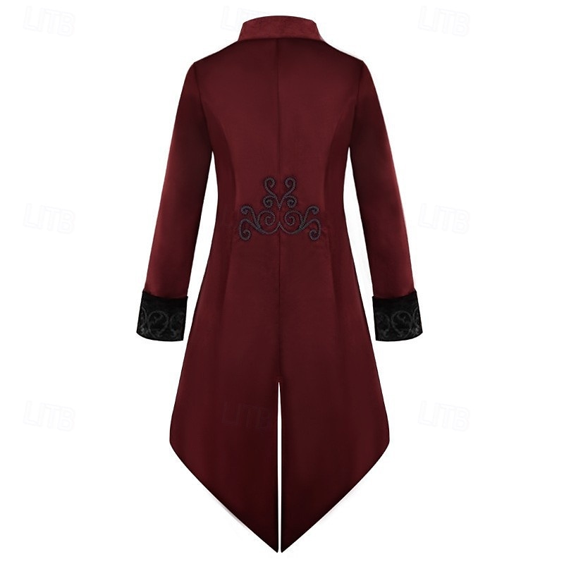 Mittelalterlich Renaissance Steampunk Mantel Frack Oberbekleidung Prinz Vampir Edelmann Kostüm Herren Halloween Karneval Leistung LARP Renaissance-Messe Erwachsene Mantel 2025 - $51.99 –P2