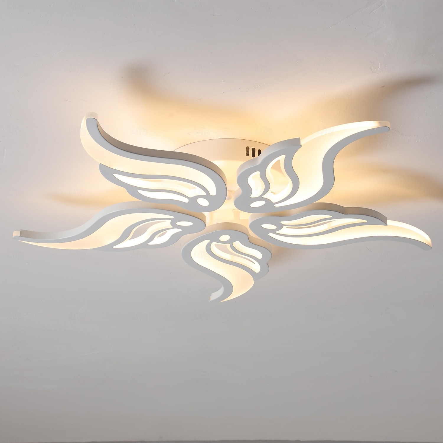 3-luz 5-luz 60/67/79/78/88/98 cm Regulável Design de Cluster Luzes de Tecto Metal Acrílico Multi Camadas Estilo Artístico Estilo Moderno Acabamentos Pintados Preto LED Moderno 110-120V 220-240V de 2025 por $103.99 –P4