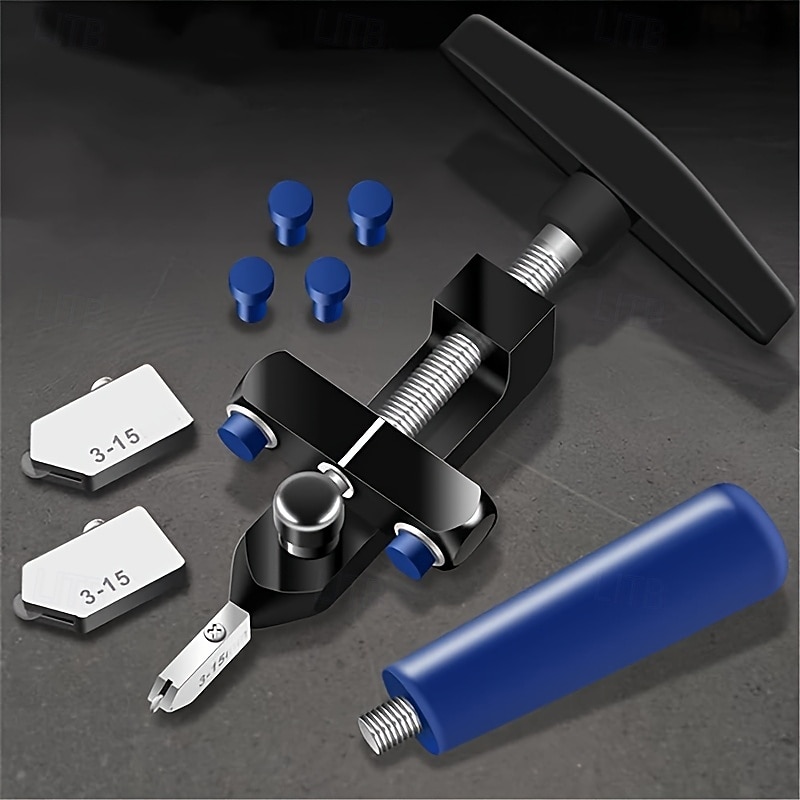 2-in-1 Manual Glass & Tile Cutter with Diamond Roller Wheel - Precision Cutting Tool for DIY & Construction, Adjustable Metal Base & Clamps, Lightweight Portable Design 2026 - $21.99 –P5