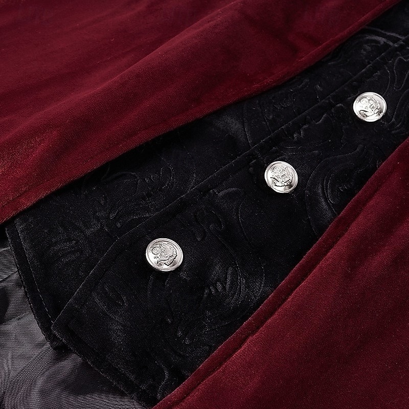 Mittelalterlich Renaissance Steampunk Mantel Frack Oberbekleidung Prinz Vampir Edelmann Kostüm Herren Halloween Karneval Leistung LARP Renaissance-Messe Erwachsene Mantel 2025 - $51.99 –P9