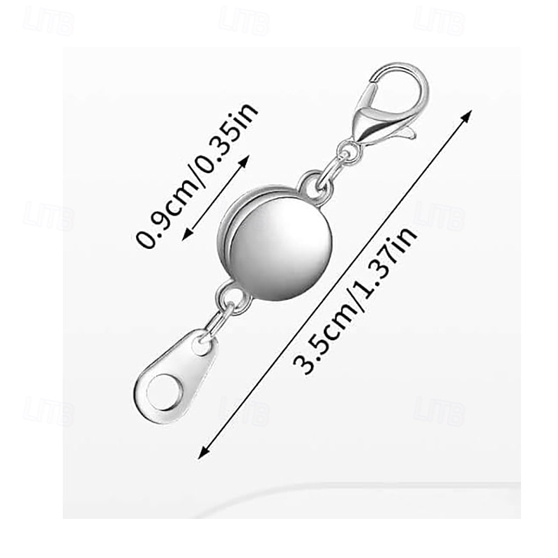 12 Pack Magnetic Necklace Clasps and Closures  Strong Magnetic Jewelry Extenders for Necklaces and Bracelets, Gold & Silver Plated Round Clasps for DIY Jewelry Making 2026 - $13.49 –P6