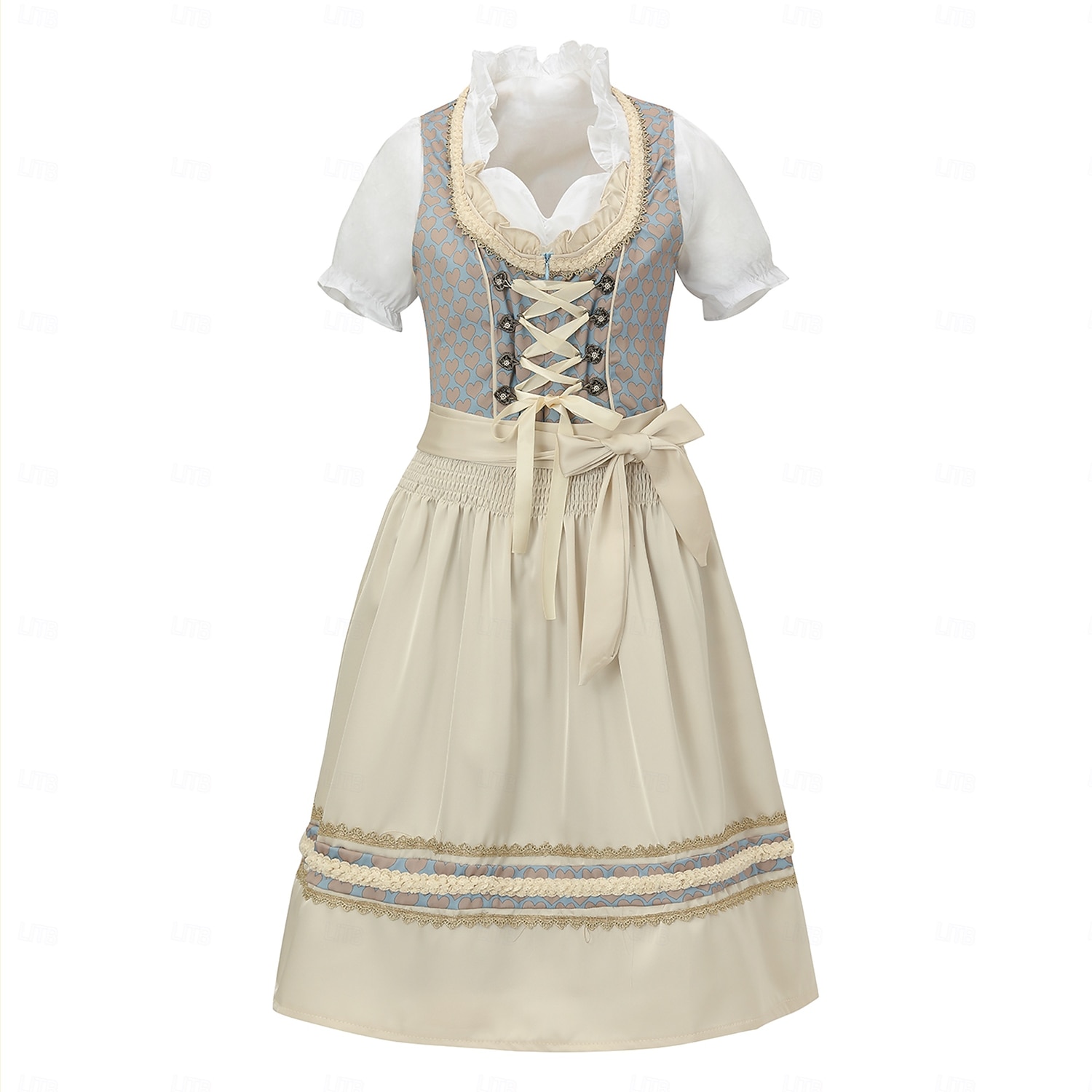 Oktoberfest Mekot dirndl impi baijerilainen Saksa München Niityt Naisten Juhla Olutfestivaali Perinteinen tyyli kangas Leninki Esiliina Ilman puseroa (70 cm) 2026 - $79.99 –P3