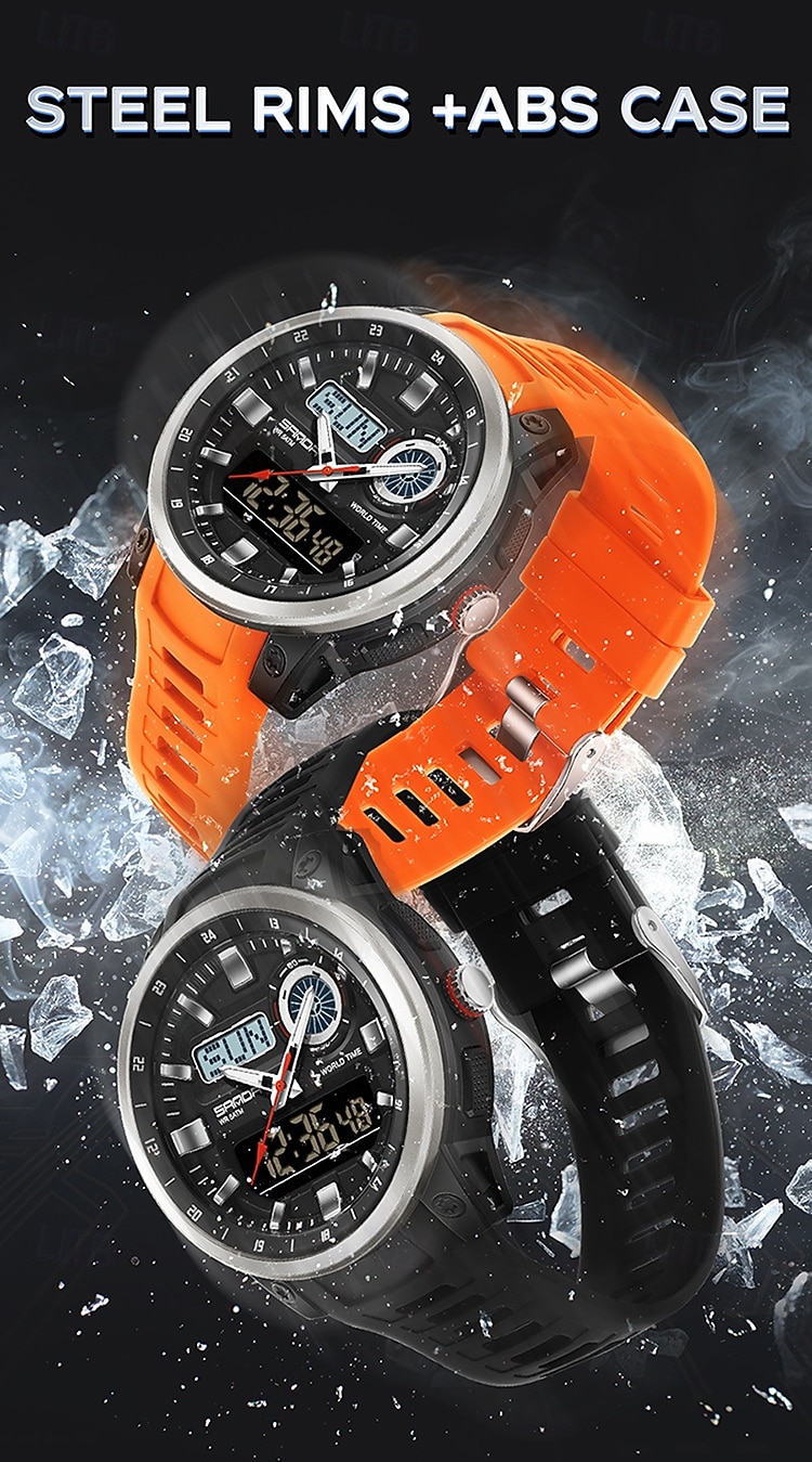 SANDA Fashion Brand Sport Electronics Watches Gift for men Outdoors Analog Digital Man Watch Luminous Waterproof Backlight Wristwatch 2026 - $35.99 –P17
