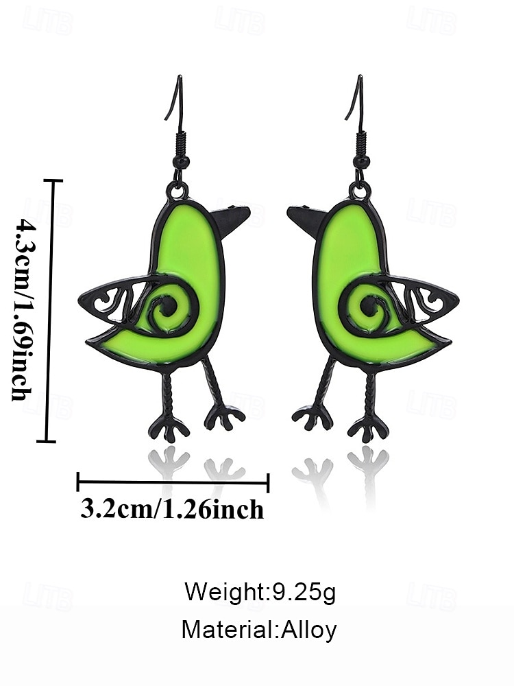 Women's Colorful Bird Dangle Earrings – Boho Statement Animal Jewelry for Art Lovers, Festivals and Everyday Outfits 2025 - $9.99 –P8