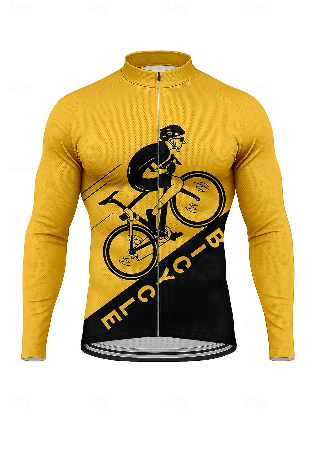 Herren Oberteile Radtrikot Grafik Zitate & Sprüche Fahhrad Langarm Fahhrad Trikot Oberteil mit 3 Gesäßtaschen Mountainbike MTB Straßenradsport Sonnenschutz Schnelltrocknend Reflektierende Streifen 2026 - $34.99 –P1
