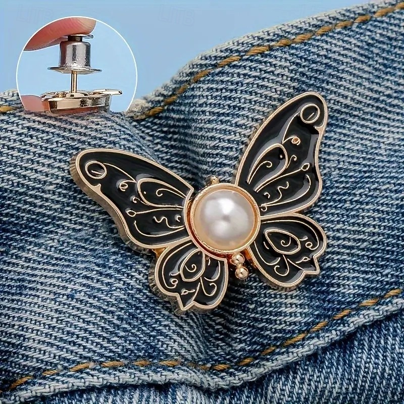 Confezione da 8 fermagli a farfalla staccabili per stringere la vita – fermagli per bottoni di jeans regolabili senza cuciture, stringivita istantaneo per jeans larghi, regolatore di vita rimovibile in 8 colori del 2025 a $15.99 –P7