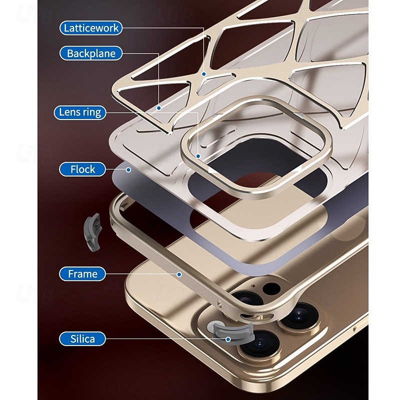 2025年 電話 ケース 用途 iPhone 17 Pro Max 17 Air 16 Pro Max Plus 16 バックカバー 耐衝撃 レトロ風 PC メタル  コレクション – $22.99 –P8