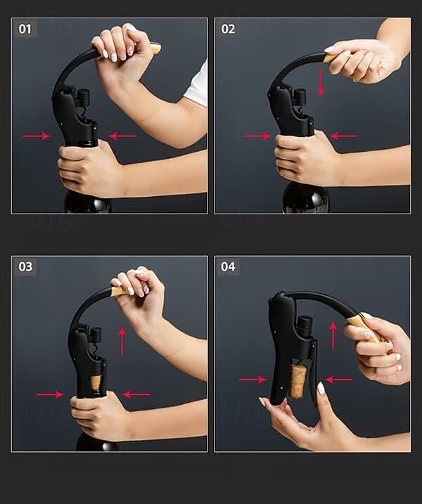 Multifunkční otvírák na víno ve tvaru husy, rychlá vývrtka, otvírák na červené víno ze slitiny zinku, odolný, snadno použitelný, barový, kuchyňský, nástroj, domácí, párty, příslušenství 2026 - $24.99 –P5