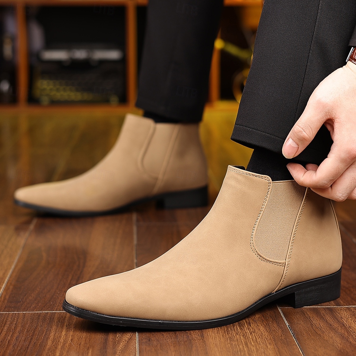 Botines Chelsea para hombre: botines informales de negocios para uso diario y de oficina. 2025 - $64.99 –P12