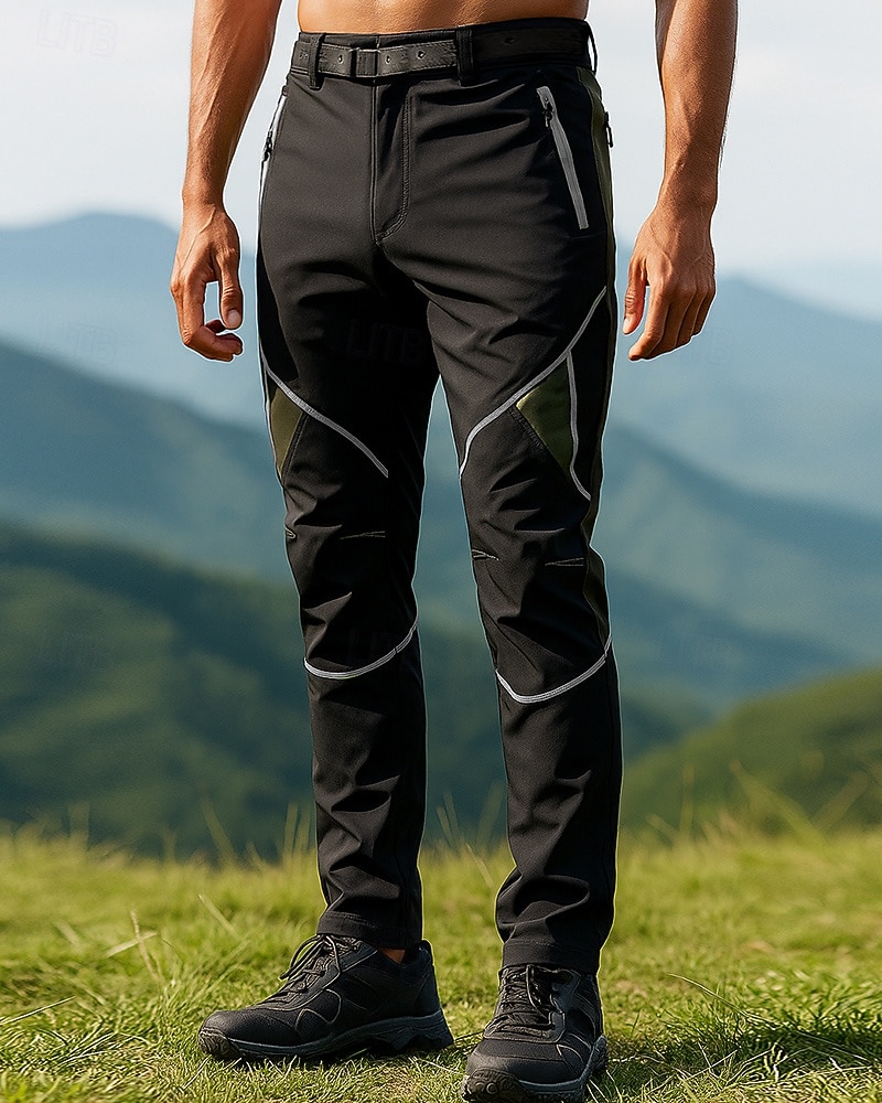 Муж. Штаны для туризма и прогулок Водонепроницаемые штаны Штаны софтшелл Весна Осень На открытом воздухе Стандартный Водонепроницаемость С защитой от ветра Нижняя часть Карман Военно-зеленный Зеленый 2026 - $28.99 –P5