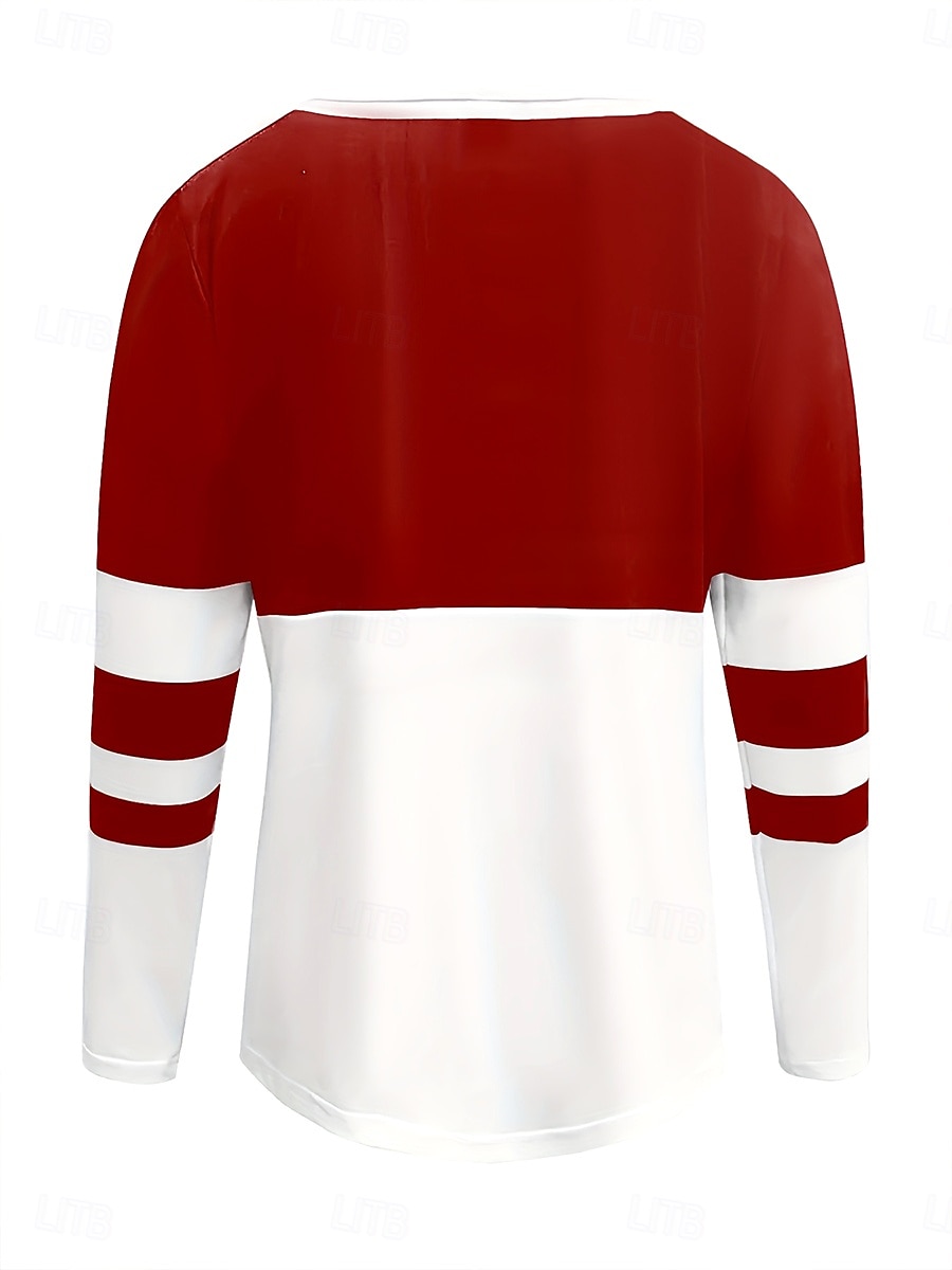 Women's T shirt Long Sleeve Graphic Color Block Striped Elegant Vintage Stylish Long Sleeve V Neck Regular Tops Daily Weekend Zipper Print Black Red Royal Blue Spring Fall Prefall 2025 - $23.99 –P3
