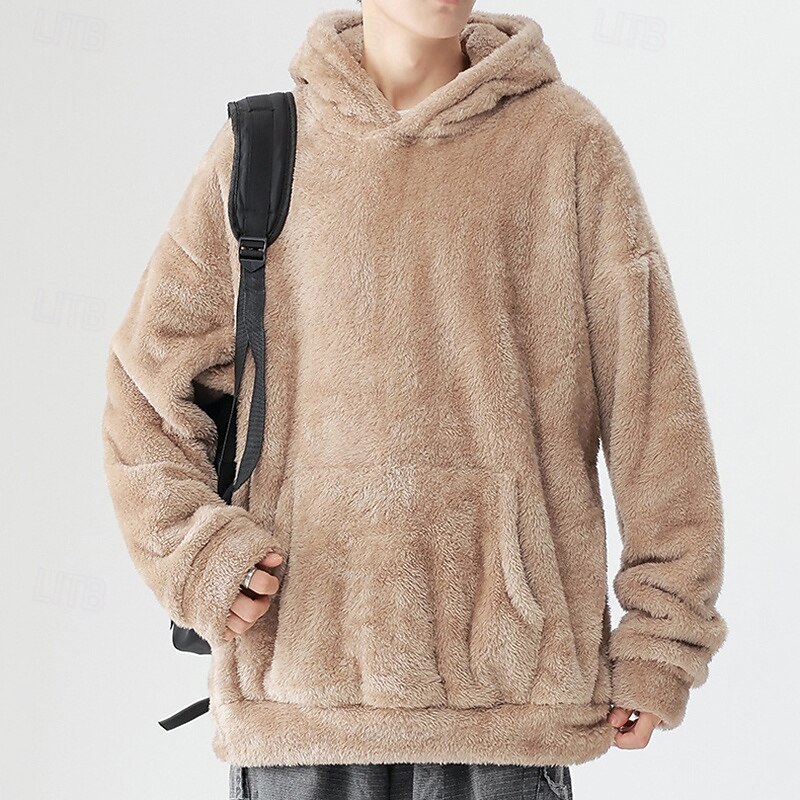 Per uomo Felpa in pile Felpa con cappuccio in pile Felpa termica Manica Lunga Con Cappuccio Top Esterno Calore Termico Inverno Poliestere Grigio scuro Nero Bianco Tennis Allenamento Corsa del 2025 a $38.99 –P14
