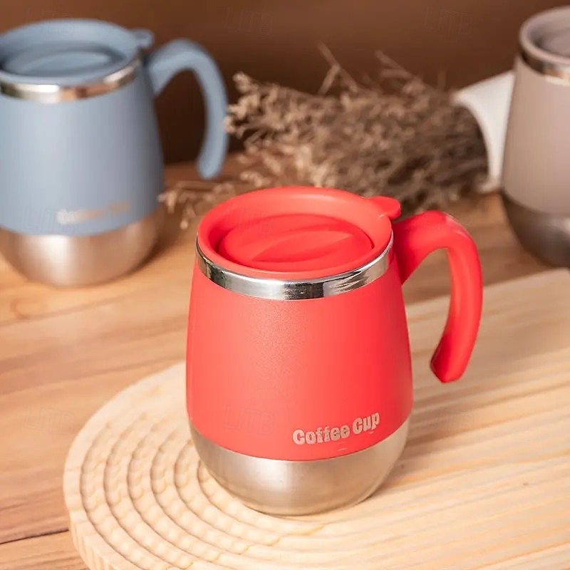 Bicchiere da caffè isolato in acciaio inossidabile da 16,91 once con coperchio – tazza sottovuoto a doppia parete per bevande calde &bevande fredde, perfette per la casa, l'esterno, il campeggio e del 2025 a $14.99 –P7