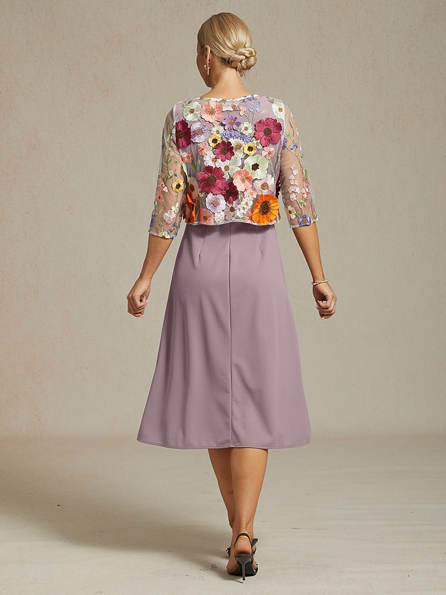 Női Csipke felsők Elegáns Tropikus Terített nyak Szivárvány Nyár 2026 - $65.99 –P8