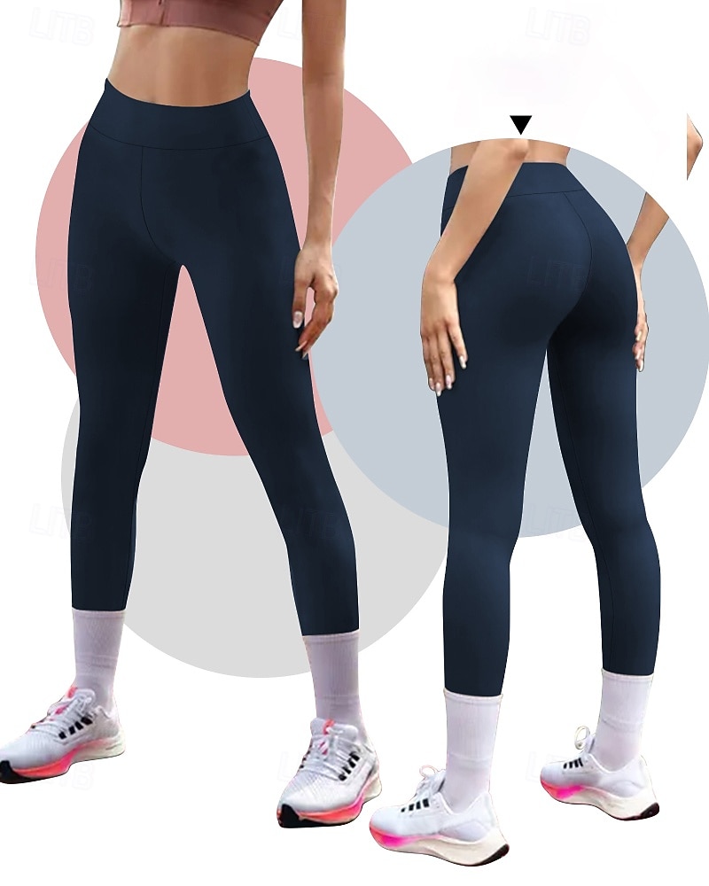 Pentru femei Pantaloni Jambiere Șic Stradă Casual Lungime totală Natural Simplu Talie elastică Comfortabil Stradă Concediu Sfârșit de săptămână Roșu Claret Negru Alb Roz Toamnă Fit regulat 2025 - $14.99 –P5