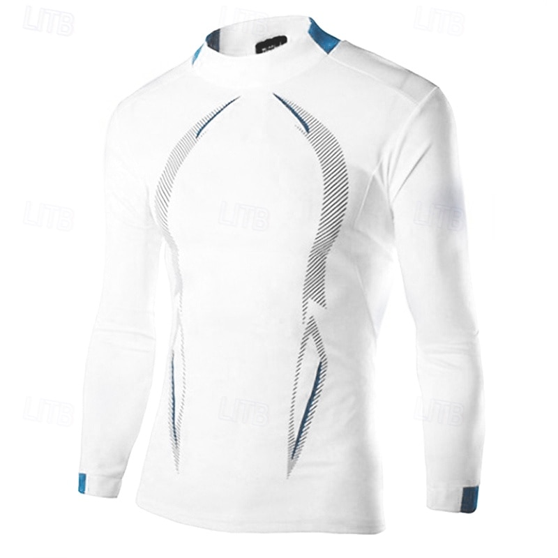 Hombre Camiseta Compresión Camisa atlética Camisa de gimnasia Camisa de fitness Camisa de Compresión Acolchada Manga Larga Camiseta Casual Ropa Deportiva Bloque de color Secado rápido Suave 2025 - $12.99 –P20