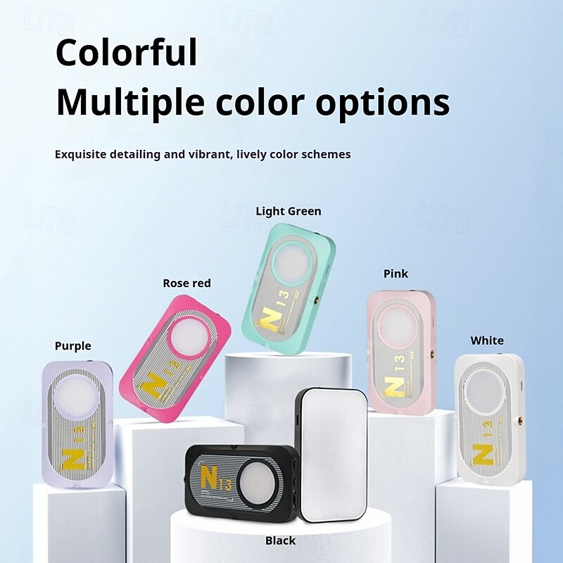 2025年 ポータブル セルフィー スマホライト 3モード LED クリップオンライト 充電式ビデオライト iPhone 写真 ティックトック Vlog コンピューター ノートパソコン ビデオ会議用  コレクション – $21.99 –P4