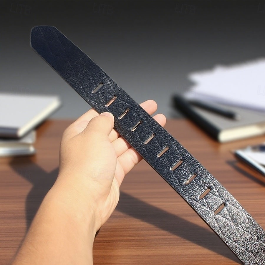 Herr Skärp Midjebälte Svart 8 PU läder Legering Modernt Modernt Enfärgad / vanlig färg Semester Dagliga kläder Ledigt / vardag 2025 - $7.99 –P3
