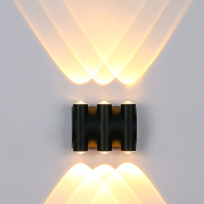 Lampada da parete a LED per esterni, illuminazione up/down, lampada da parete per interni impermeabile IP65, lampada da camera da letto moderna del 2025 a $59.99 –P2