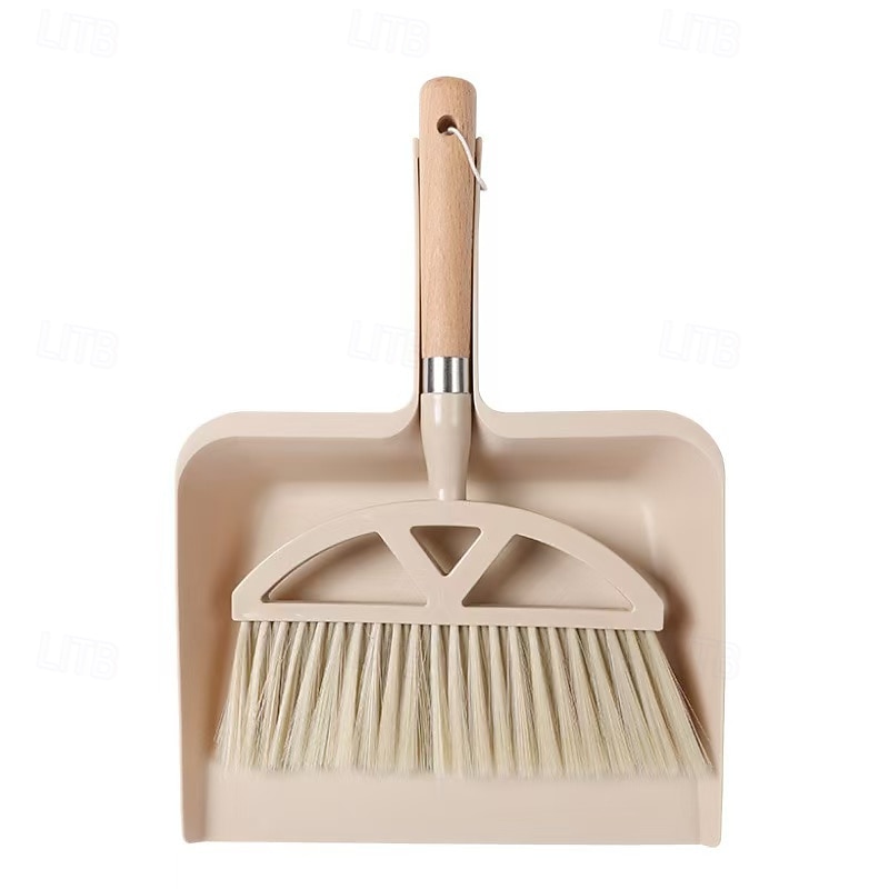 set scopa e paletta con manico in legno, kit di pulizia compatto per divani, tavoli e piccoli spazi del 2025 a $15.99 –P8