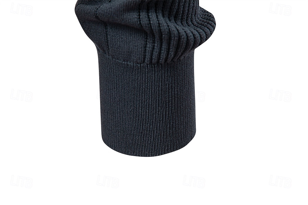 Herre Pullover genser Strikke Vanlige topper Fargeblokk Knapper Helfarge Polokrage Årgang Daglig Skole Hjem Klær Vår Høst Blå Brun S M L 2025 - $32.99 –P4