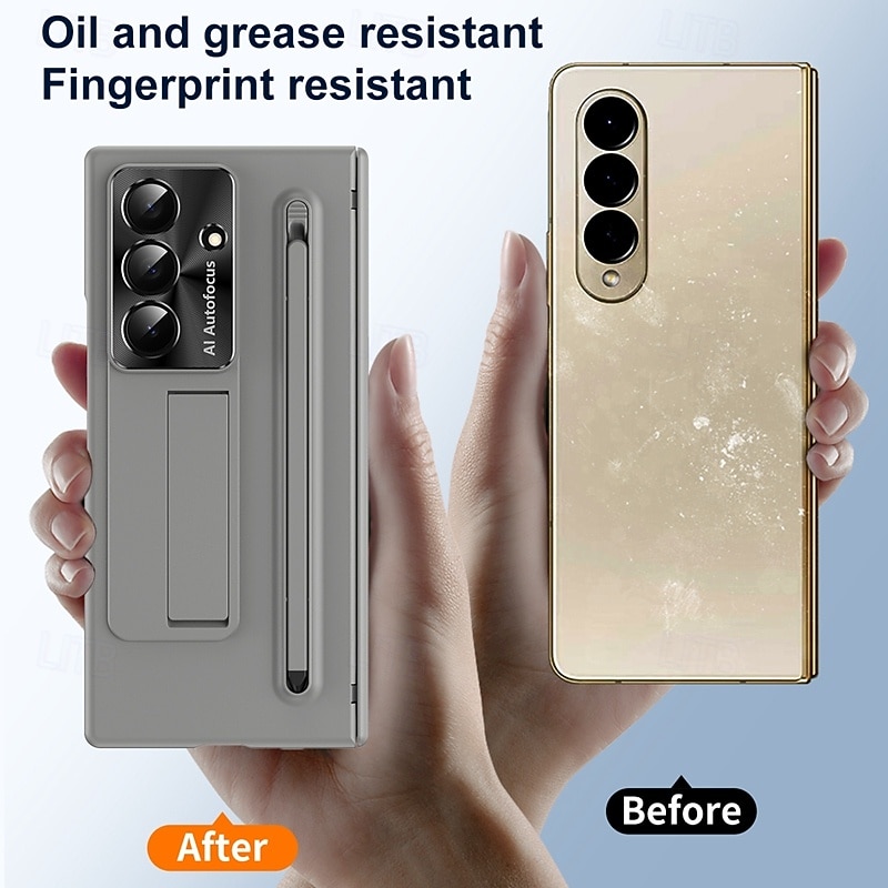 телефон Кейс для Назначение SSamsung Galaxy Z-образный сгиб 7 Z-сгиб 6 Кейс на заднюю панель Откидная подножка Защита от удара Ретро ПК 2025 - $27.99 –P8