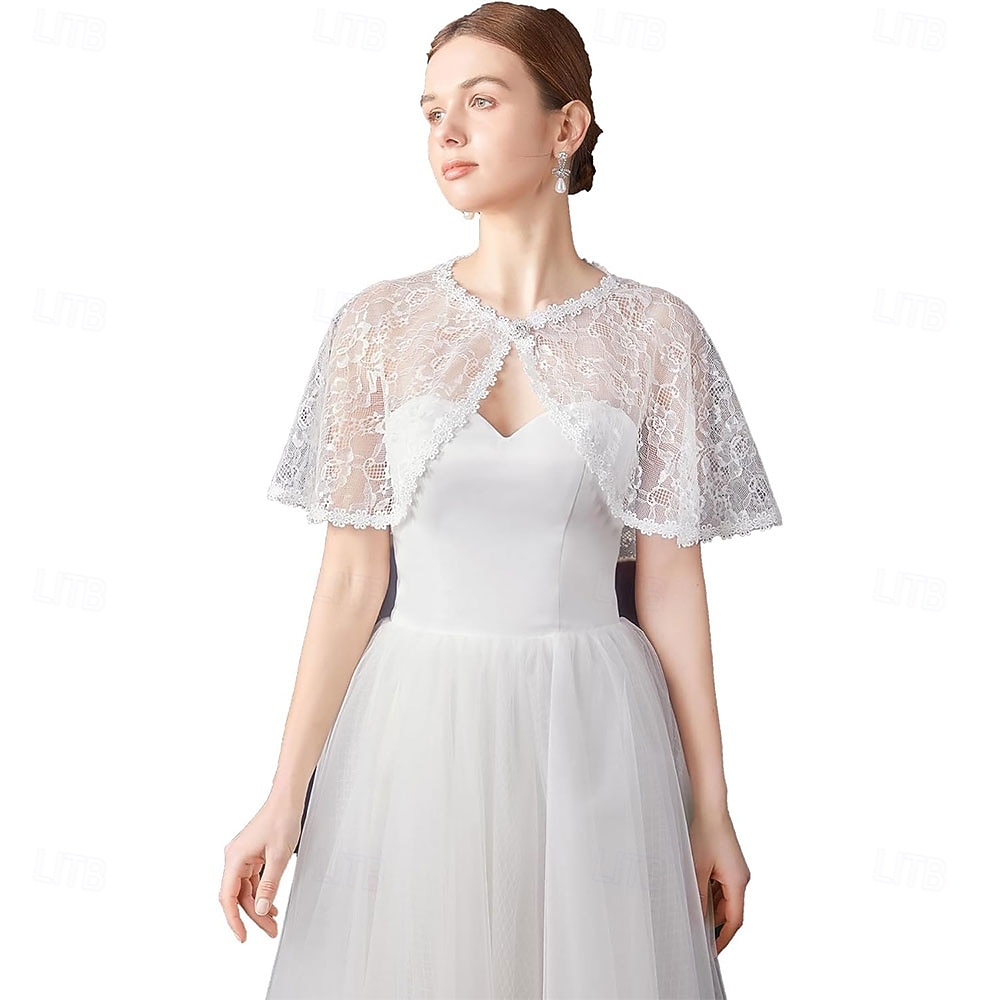 элегантная кружевная шаль для женщин, цветочные кружевные шали и палантины для свадеб, гостей, невест, подружек невесты 2026 - $16.49 –P8