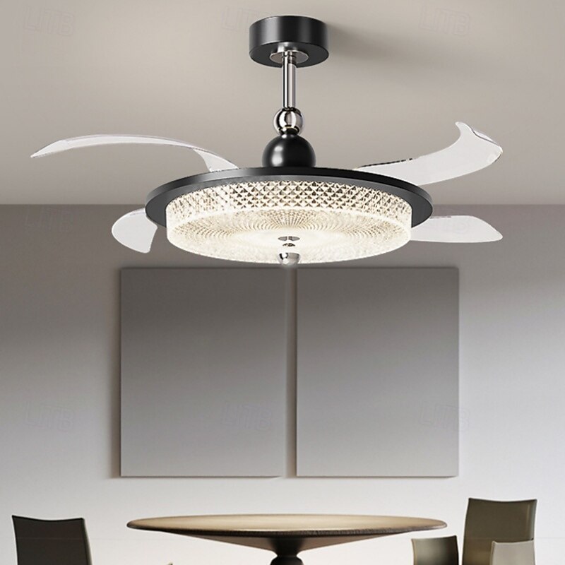 LED-Deckenventilatoren dimmbar mit Fernbedienung 106 cm Deckenleuchte mit Acryl-Lampenschirm Kronleuchter Schlafzimmer Wohnzimmer 2025 - $545.79 –P1